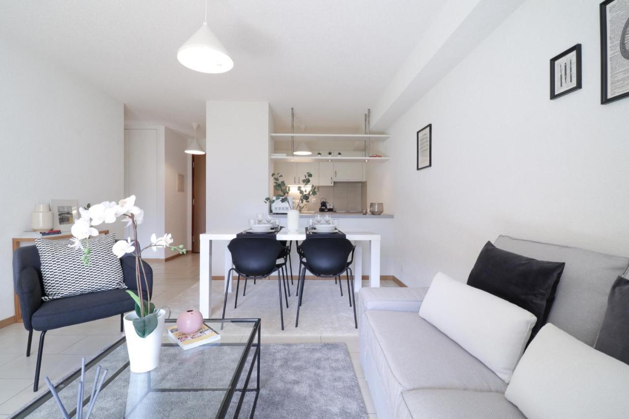 Modern Apartment Close To Martigny Train Station Esterno foto