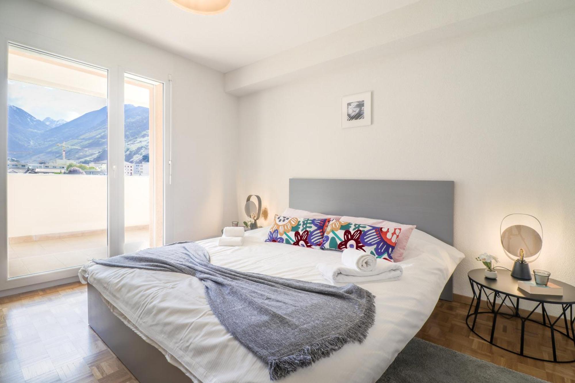 Modern Apartment Close To Martigny Train Station Esterno foto